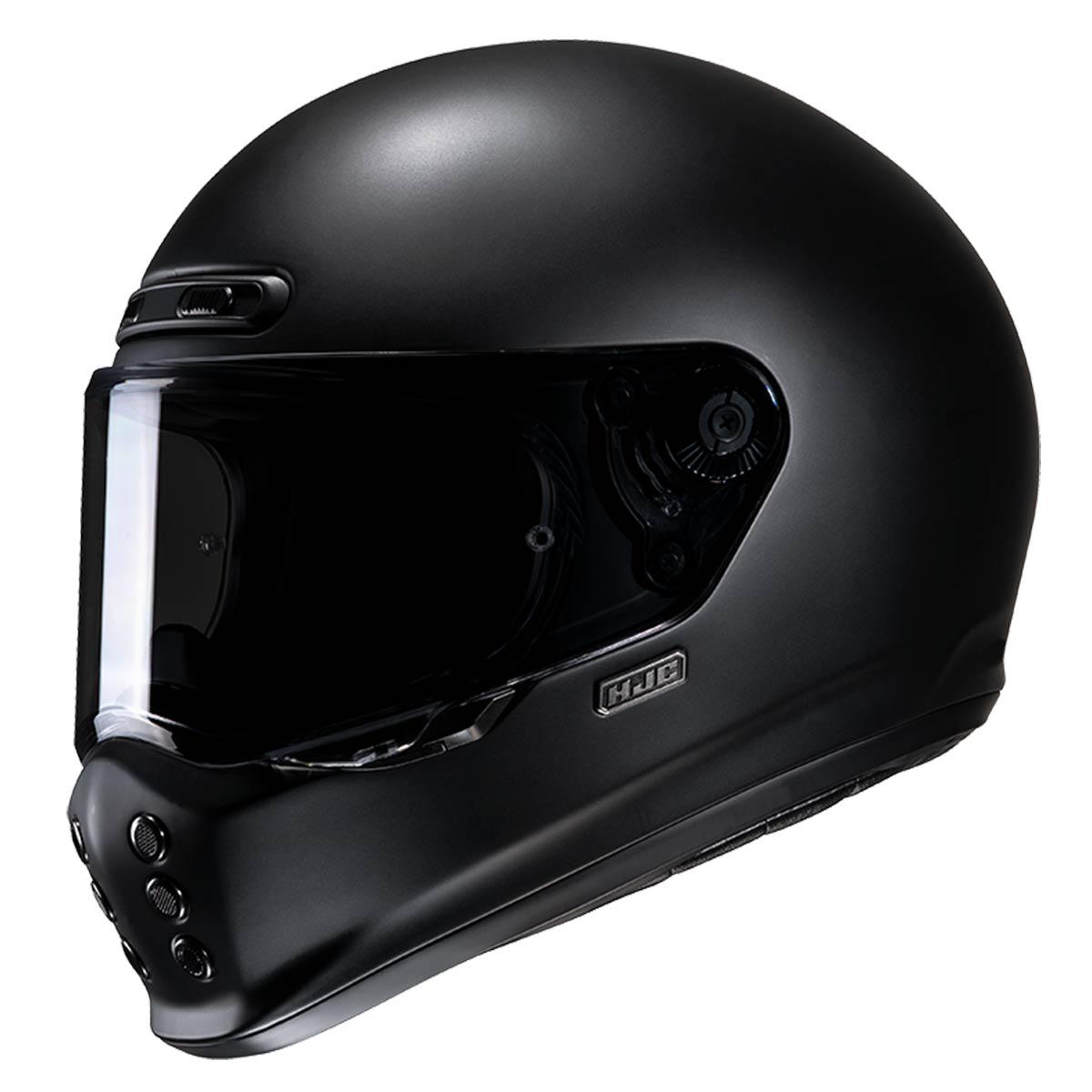 hjc cl 10 motorcycle helmet HJC V10 Solid Helmet Semi-Flat Black XS
