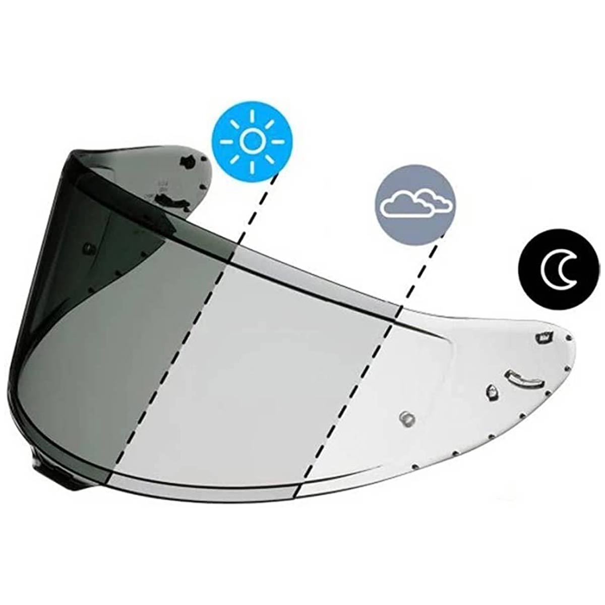 Transition Shield SHOEI CWR-F2 Photochromic Transition Shield - Beach Moto